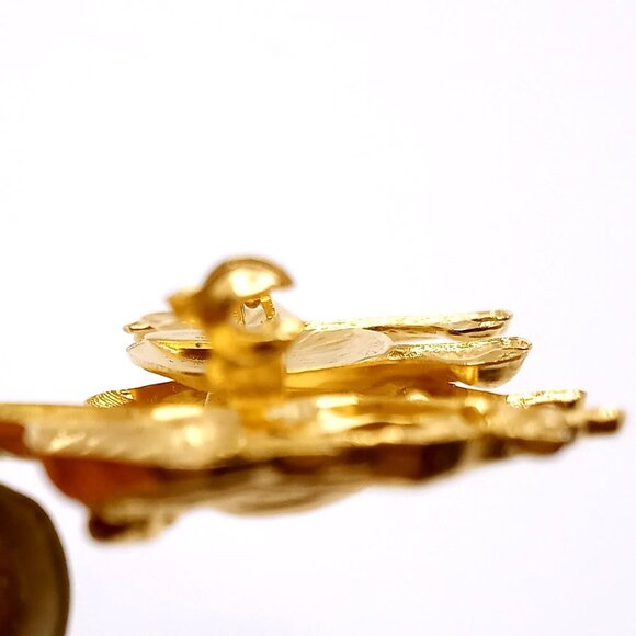 Premier Designs Brooch Safari Animals Elephant Zebra Giraffe Gold Tone VTG Pin - Picture 8 of 10